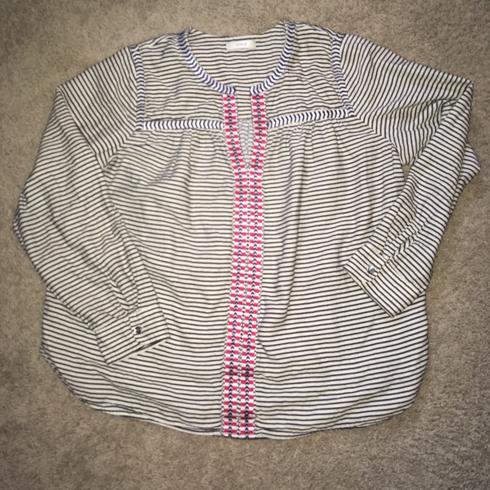 J CREW boho top size Large